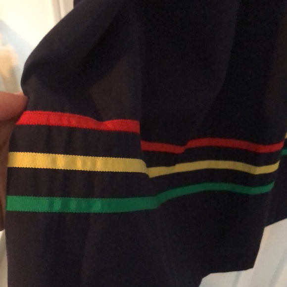 Vintage spring & summer dress with striped skirt - Picture 3 of 5